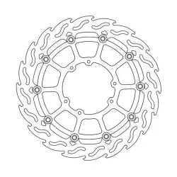 Δισκόπλακα MOTO-MASTER BRAKE ROTOR FLOAT FLAME HONDA CRF 450 RWE 23