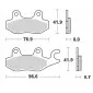 Τακάκια φρένων MOTO-MASTER BRAKE PAD CERAMIC MZ	RT 125 08 thumb