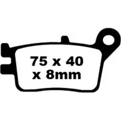 Τακάκια μοτοσυκλέτας EBC FA SER ORGANIC FA153