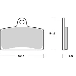 Τακάκια φρένων MOTO-MASTER BRAKE PAD CERAMIC BLATA ENDURO 125 23 Τακάκια φρένων MOTO-MASTER BRAKE PAD CERAMIC BLATA ENDURO 125 23