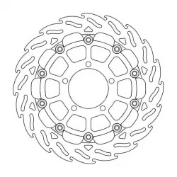 Δισκόπλακα MOTO-MASTER BRAKE ROTOR FLOAT FLAME RACE TRIUMPH STREET TRIPLE 765 R ABS 23