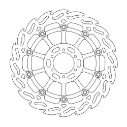 Δισκόπλακα MOTO-MASTER FLAME LEFT FR DISC HONDA HONDA CB 600 F 11-12