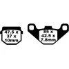 Τακάκια μοτοσυκλέτας EBC BRAKE PAD CARBON TT DIRT