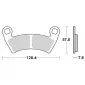 Τακάκια φρένων MOTO-MASTER BRAKE PAD SINTER ATV NITR POLARIS RANGER 500 EFI 4X4 22 thumb