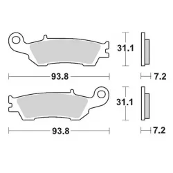 Τακάκια φρένων MOTO-MASTER BRAKEPAD 094912 Τακάκια φρένων MOTO-MASTER BRAKEPAD 094912