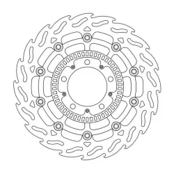 Δισκόπλακα MOTO-MASTER BRAKE ROTOR FLOAT FLAM ABS-FIT KAWASAKI KLE 650 ABS