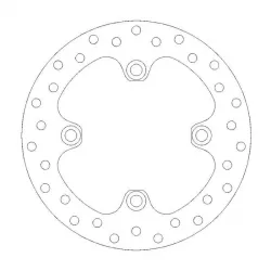Δισκόπλακα MOTO-MASTER REAR DISC ROUND YFM 700 4X4 23