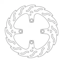 Δισκόπλακα MOTO-MASTER BRAKE ROTOR FIX FLAME LEFT DUCATI        STREETFIGHTER 1100 S 13