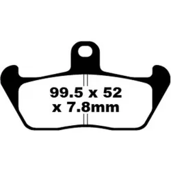 Τακάκια μοτοσυκλέτας EBC FA SER ORGANIC FA163 Τακάκια μοτοσυκλέτας EBC FA SER ORGANIC FA163