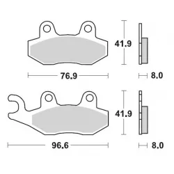 Τακάκια φρένων MOTO-MASTER BRAKE PAD CERAMIC KAWASAKI Z 400 ABS 23