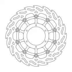 Δισκόπλακα MOTO-MASTER MOTO M.FRR FLAME HON ST13