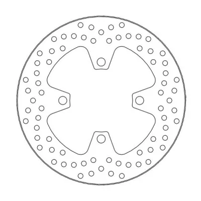 Δισκόπλακα MOTO-MASTER BRAKE ROTOR FIX ROUND L/R TRIUMPH STREET TRIPLE 765 R ABS 23