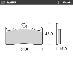 Τακάκια φρένων MOTO-MASTER BRAKE PAD CERAMIC Τακάκια φρένων MOTO-MASTER BRAKE PAD CERAMIC