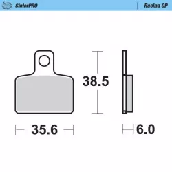 Τακάκια φρένων MOTO-MASTER BRAKE PAD SINTER RACING GAS GAS TXT 280 RACING 23