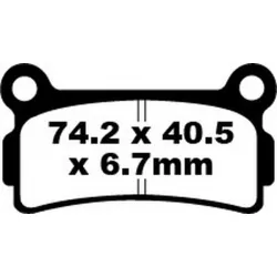 Τακάκια μοτοσυκλέτας EBC FA SER ORGANIC FA164 Τακάκια μοτοσυκλέτας EBC FA SER ORGANIC FA164