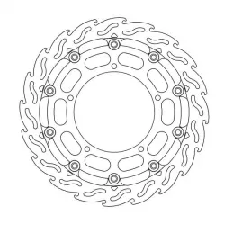 Δισκόπλακα MOTO-MASTER BRAKE ROTOR FLOAT FLAME RACE YAMAHA YZF-R1 1000 14