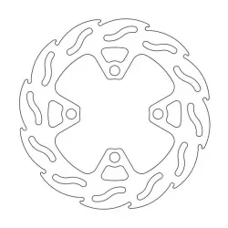 Δισκόπλακα MOTO-MASTER FLAME REAR DISC KAWASAKI KFX 450 R 2x4