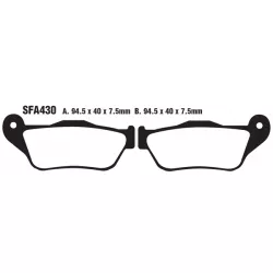 Τακάκια μοτοσυκλέτας EBC SFA ORG SCOOTER SFA430 Τακάκια μοτοσυκλέτας EBC SFA ORG SCOOTER SFA430