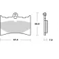 Τακάκια φρένων MOTO-MASTER BRAKE PAD CERAMIC APRILIA        RS 125 05 thumb
