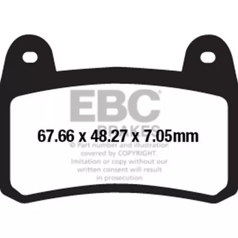 Τακάκια μοτοσυκλέτας EBC SINTERED HH FA658HH Τακάκια μοτοσυκλέτας EBC SINTERED HH FA658HH