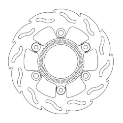 Δισκόπλακα MOTO-MASTER BRAKE ROTOR FIX FLAME ABS-FIT KAWASAKI Z 400 ABS