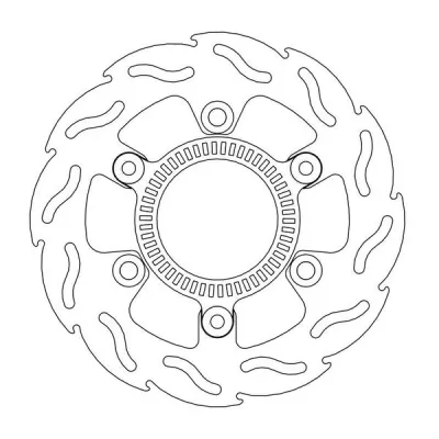 Δισκόπλακα MOTO-MASTER BRAKE ROTOR FIX FLAME ABS-FIT KAWASAKI Z 400 ABS