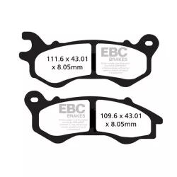 Τακάκια μοτοσυκλέτας EBC BRAKE PAD CARBON SCOOTER