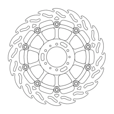 Δισκόπλακα MOTO-MASTER BRAKE ROTOR FLAME RIGHT HONDA CB 1100 EX ABS