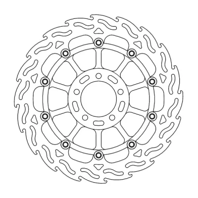 Δισκόπλακα MOTO-MASTER BRAKE ROTOR FLOAT FLAME KAWASAKI ZX-10 RR 1000 ABS