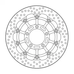 Δισκόπλακα MOTO-MASTER BRAKE ROTOR FLOAT ROUND RACE MV AGUSTA BRUTALE 1090 R 12-16 Δισκόπλακα MOTO-MASTER BRAKE ROTOR FLOAT ROUND RACE MV AGUSTA BRUTALE 1090 R 12-16