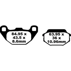 Τακάκια μοτοσυκλέτας EBC SFA ORG SCOOTER SFA305