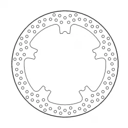 Δισκόπλακα MOTO-MASTER BRAKE ROTOR FIX ROUND L/R Harley Davidson FXDL 1690 16-17
