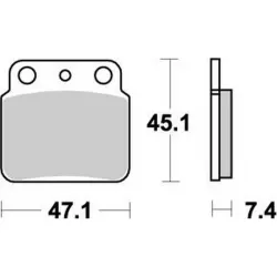 Τακάκια φρένων MOTO-MASTER NITRO για LT-Z 400 2X4 10-14
