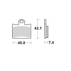 Τακάκια φρένων MOTO-MASTER BRAKEPAD 096711 Τακάκια φρένων MOTO-MASTER BRAKEPAD 096711