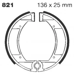 Σιαγώνες φρένου μοτοσυκλέτας EBC 821G