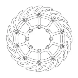 Δισκόπλακα MOTO-MASTER BRAKE ROTOR FLOAT FLAME SUMO SUZUKI RM-Z 250 06