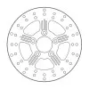 Δισκόπλακα MOTO-MASTER BRAKE ROTOR FIX ROUND L/R Harley Davidson XL 883 N 22
