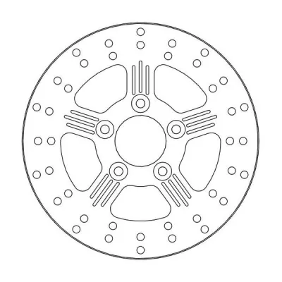 Δισκόπλακα MOTO-MASTER BRAKE ROTOR FIX ROUND L/R Harley Davidson XL 883 N 22