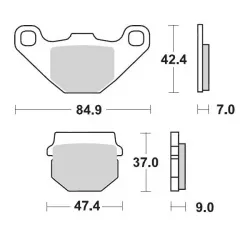 Τακάκια φρένων MOTO-MASTER BRAKE PAD CERAMIC APRILIA RX 125 ABS 23 Τακάκια φρένων MOTO-MASTER BRAKE PAD CERAMIC APRILIA RX 125 ABS 23