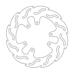 Δισκόπλακα MOTO-MASTER MOTO M. RR FLAME YAMAHA.