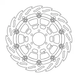 Δισκόπλακα MOTO-MASTER BRAKE ROTOR FLOAT FLAME RACE BMW S 1000 XR ABS 23