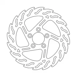 Δισκόπλακα MOTO-MASTER BRAKE ROTOR FIX FLAME L Harley Davidson XL 1200 X 13