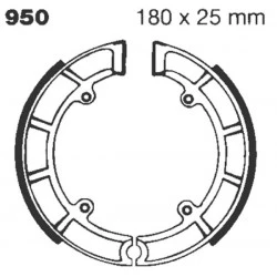 Σιαγώνες φρένου μοτοσυκλέτας EBC 950