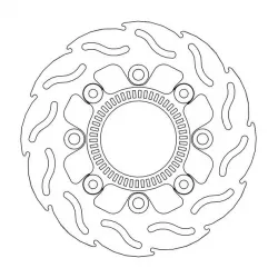 Δισκόπλακα MOTO-MASTER BRAKE ROTOR FIX FLAME ABS-FIT KAWASAKI Z 650 RS ABS 23