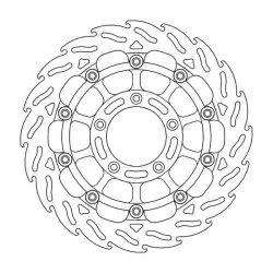 Δισκόπλακα MOTO-MASTER BRAKE ROTOR FLOAT FLAME RACE MV AGUSTA BRUTALE 1090 R