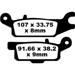 Τακάκια μοτοσυκλέτας EBC CARBON TT DIRT FA445TT