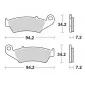 Τακάκια φρένων MOTO-MASTER BRAKE PAD CERAMIC SUZUKI	DR-Z 400 SM 23 thumb