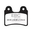 Τακάκια μοτοσυκλέτας EBC BRAKE PAD CARBON TT DIRT thumb