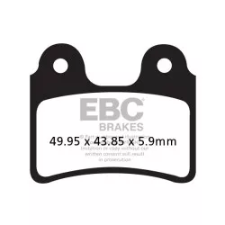 Τακάκια μοτοσυκλέτας EBC BRAKE PAD CARBON TT DIRT Τακάκια μοτοσυκλέτας EBC BRAKE PAD CARBON TT DIRT