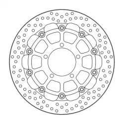 Δισκόπλακα MOTO-MASTER BRAKE ROTOR ROUND 5.5mm KAWASAKI Ninja 1000 SX ABS Δισκόπλακα MOTO-MASTER BRAKE ROTOR ROUND 5.5mm KAWASAKI Ninja 1000 SX ABS